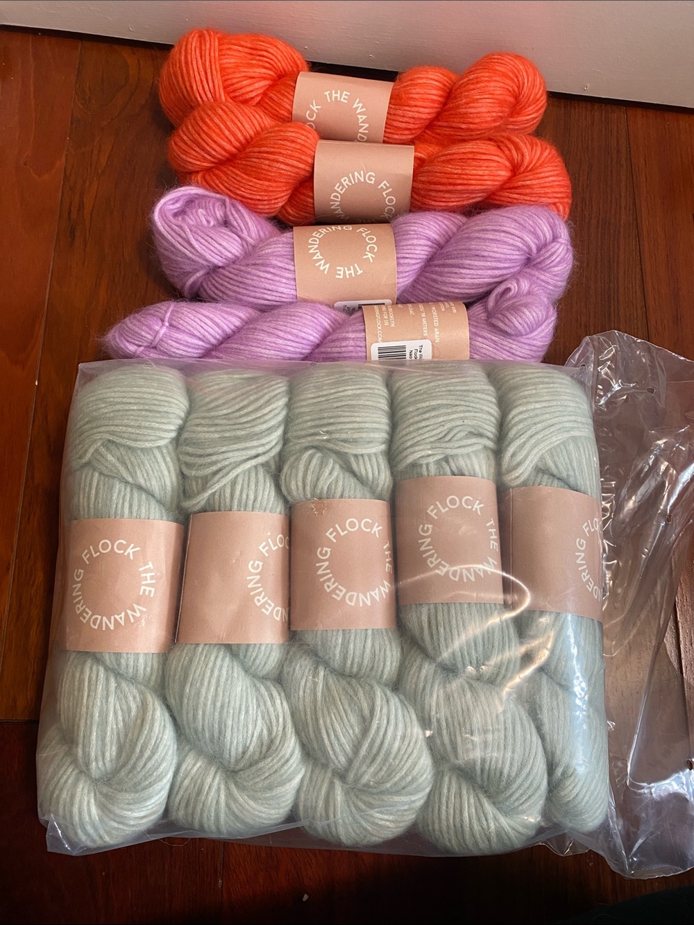 The Wandering Flock Yarn Bundle - Mint, Lilac & Orange